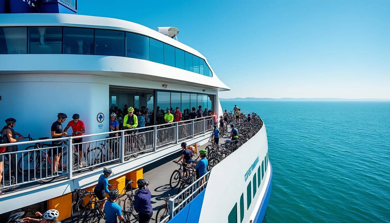 découvrez le ferry transmanche, un service idéal pour les cyclotouristes reliant la france et l'angleterre en toute simplicité et avec confort.