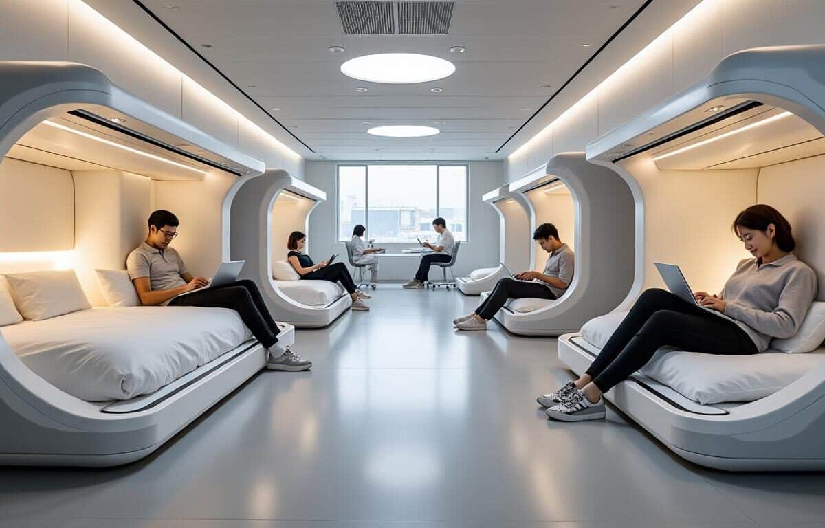 découvrez comment le capsule-hôtel maximise l'espace pour offrir aux voyageurs en transit un hébergement pratique, confortable et compact, idéal pour un séjour court.