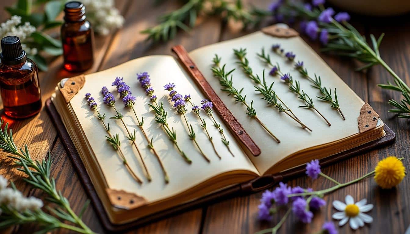 découvrez le carnet de voyage olfactif, un recueil unique qui conserve des échantillons de plantes séchées pour revivre les senteurs des voyages.