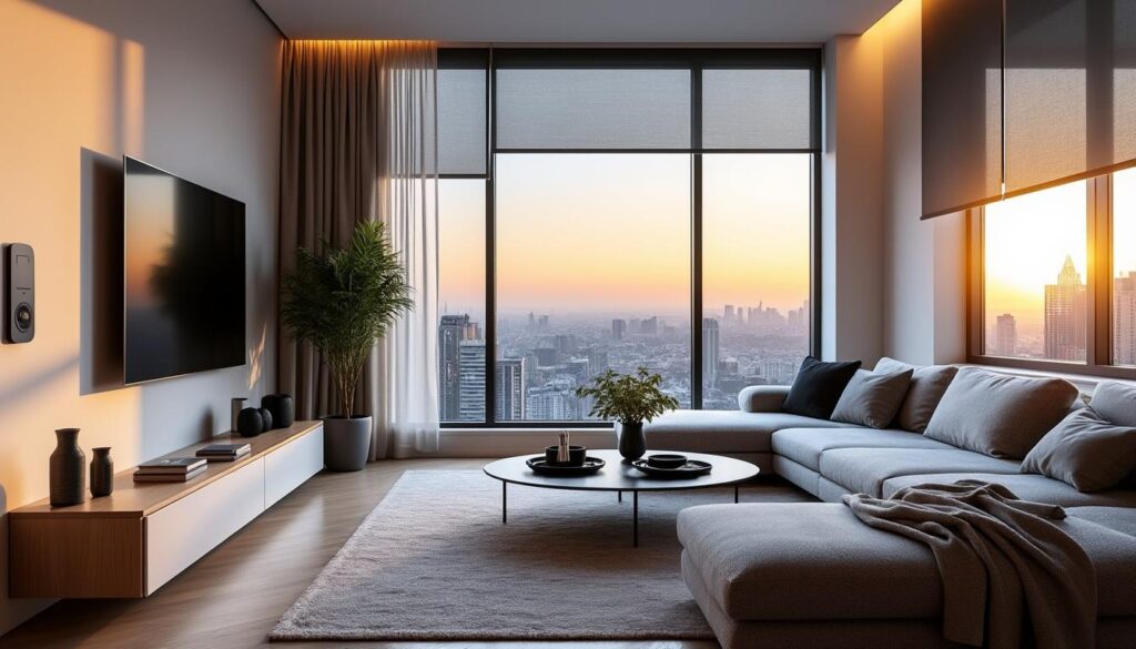 découvrez un appartement moderne alliant confort et technologie avec la domotique pour un séjour agréable et pratique lors de vos voyages.