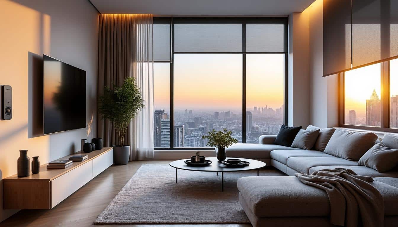 découvrez un appartement moderne alliant confort et technologie avec la domotique pour un séjour agréable et pratique lors de vos voyages.