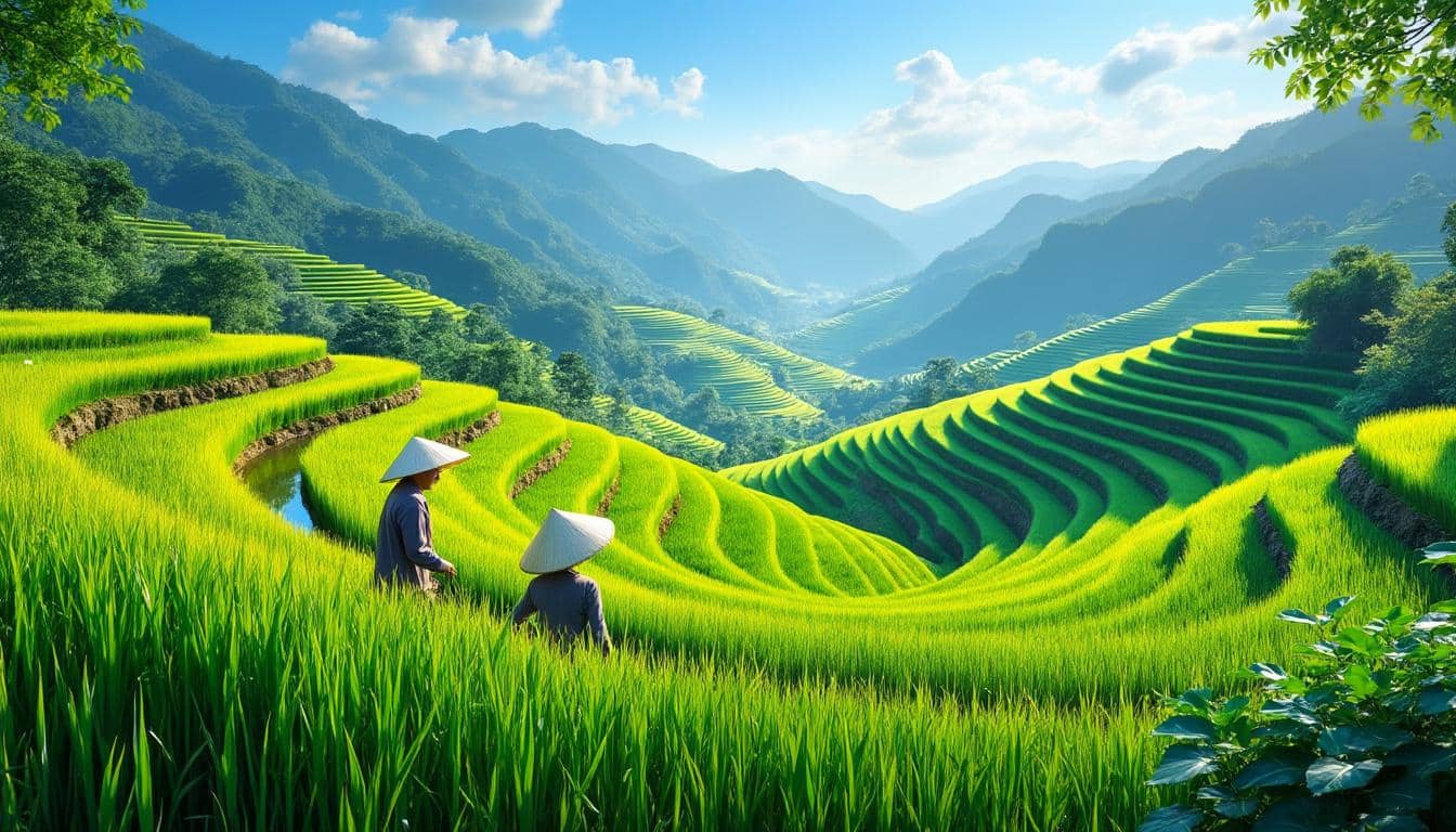 découvrez le vietnam et ses rizières en terrasses spectaculaires, un paysage naturel impressionnant qui séduit les voyageurs en quête d'aventure et de beauté authentique.