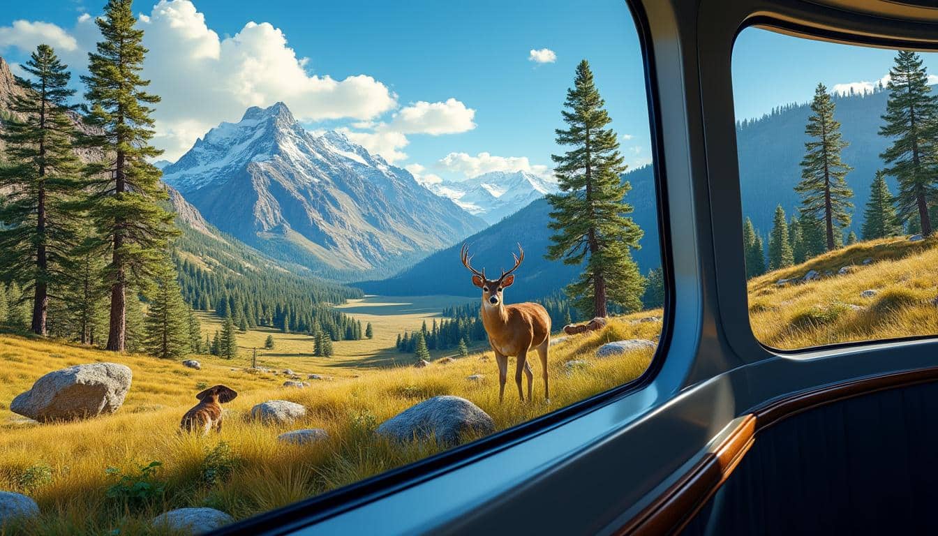 découvrez les parcs américains en toute simplicité grâce au bus panoramique, offrant une vue imprenable et un voyage confortable pour une expérience inoubliable.