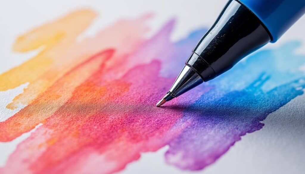 découvrez le feutre pinceau qui reproduit parfaitement l'effet de l'aquarelle sans utiliser d'eau, pour des créations artistiques faciles et nettes.