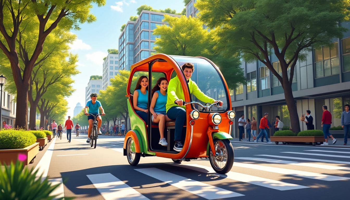 découvrez le vélos-taxi, une solution de transport ludique, écologique et efficace pour vos déplacements urbains, alliant plaisir et respect de l'environnement.