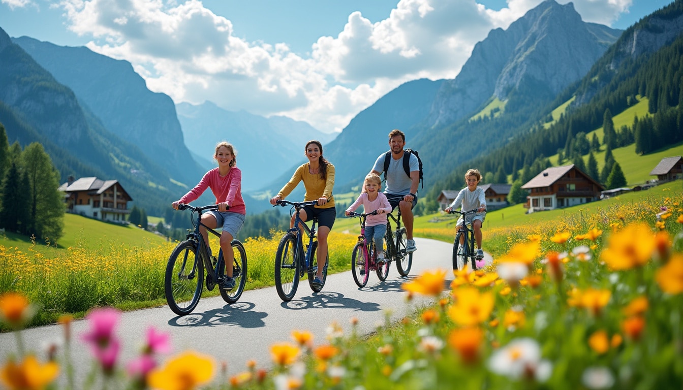 découvrez comment l'autriche met en valeur ses magnifiques vallées grâce au cyclotourisme en famille, une activité idéale pour des vacances actives et conviviales.