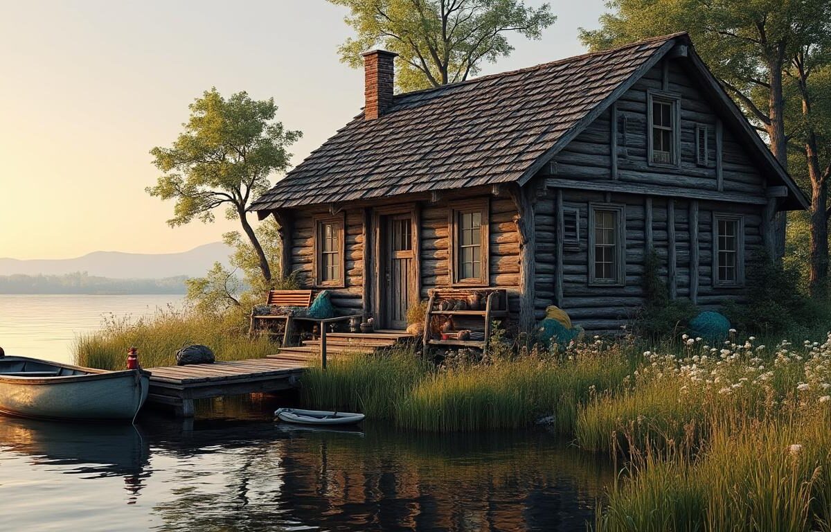 découvrez la cabane de pêcheur, un séjour rustique et authentique au bord de l'eau, idéal pour les amateurs de nature et de tranquillité.