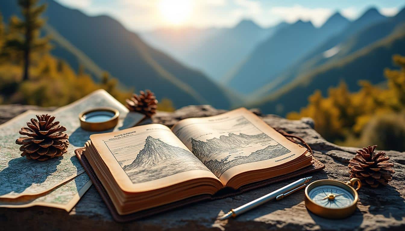 découvrez comment un carnet de voyage de montagne permet de suivre avec précision les dénivelés et de documenter chaque étape de votre aventure en altitude.