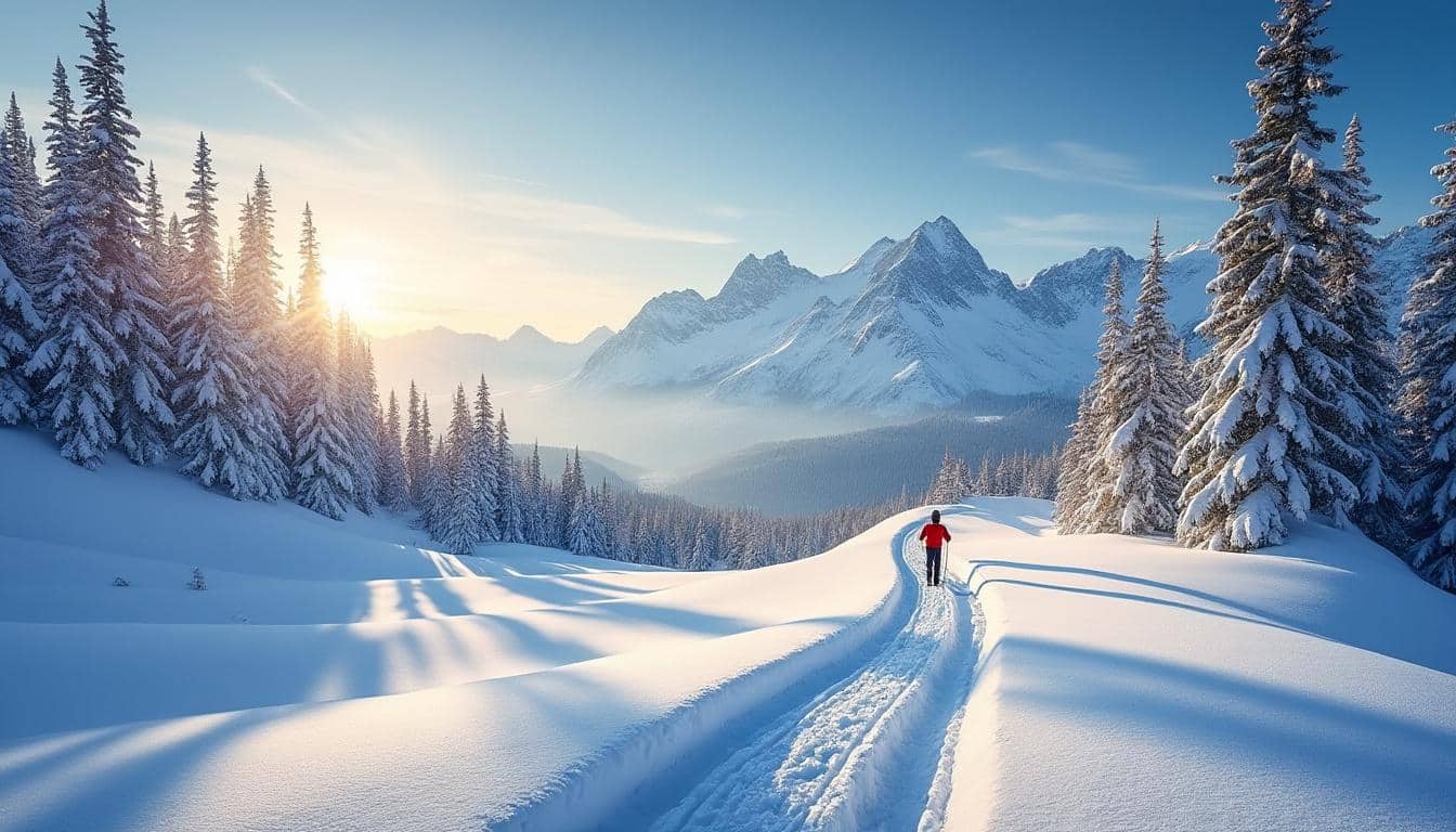 découvrez le ski de fond, une activité idéale pour explorer en douceur les massifs enneigés tout en profitant d'un paysage paisible et naturel.