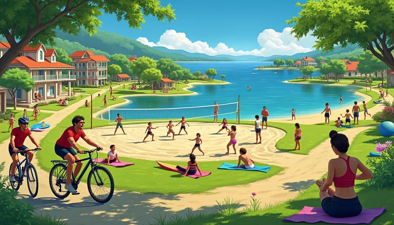 découvrez notre village vacances offrant une large gamme d'activités sportives adaptées à tous les âges et niveaux, pour des vacances actives et conviviales.