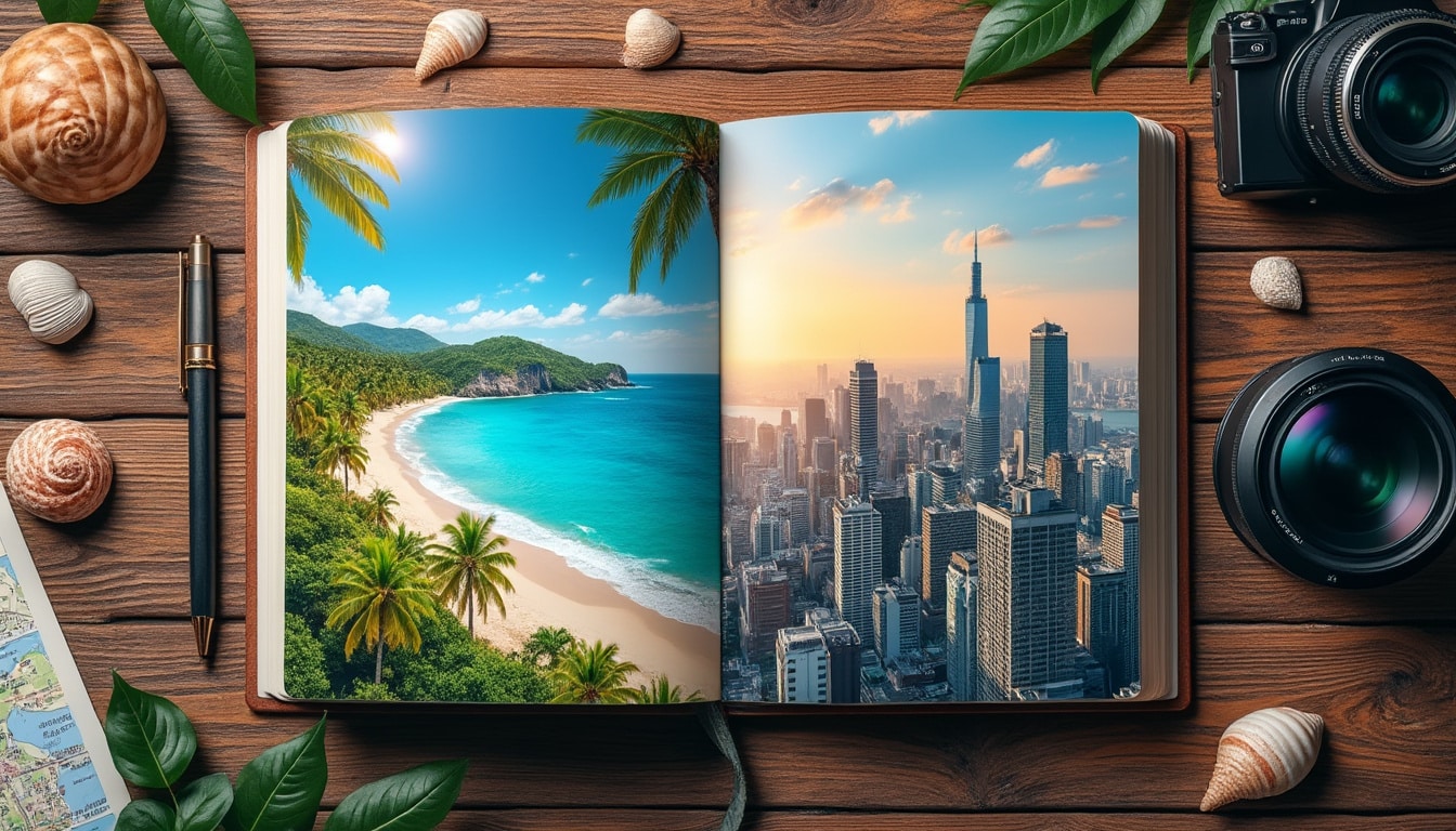 découvrez un carnet de voyage en binôme qui combine harmonieusement deux perspectives uniques pour une expérience enrichissante et complémentaire.