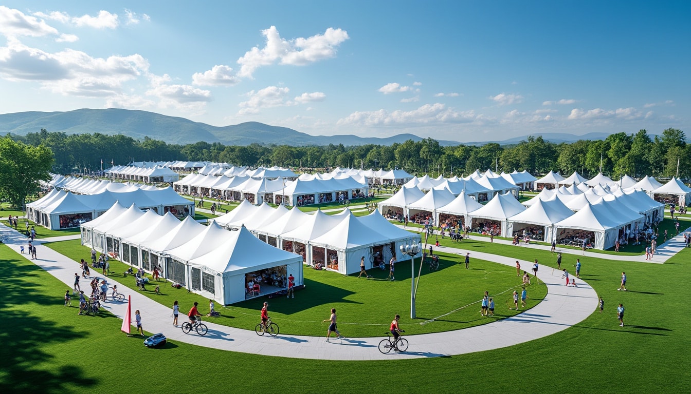 découvrez comment le village de tentes offre une solution d'hébergement pratique et modulable pour accueillir des événements sportifs majeurs, alliant confort et fonctionnalité sur site.