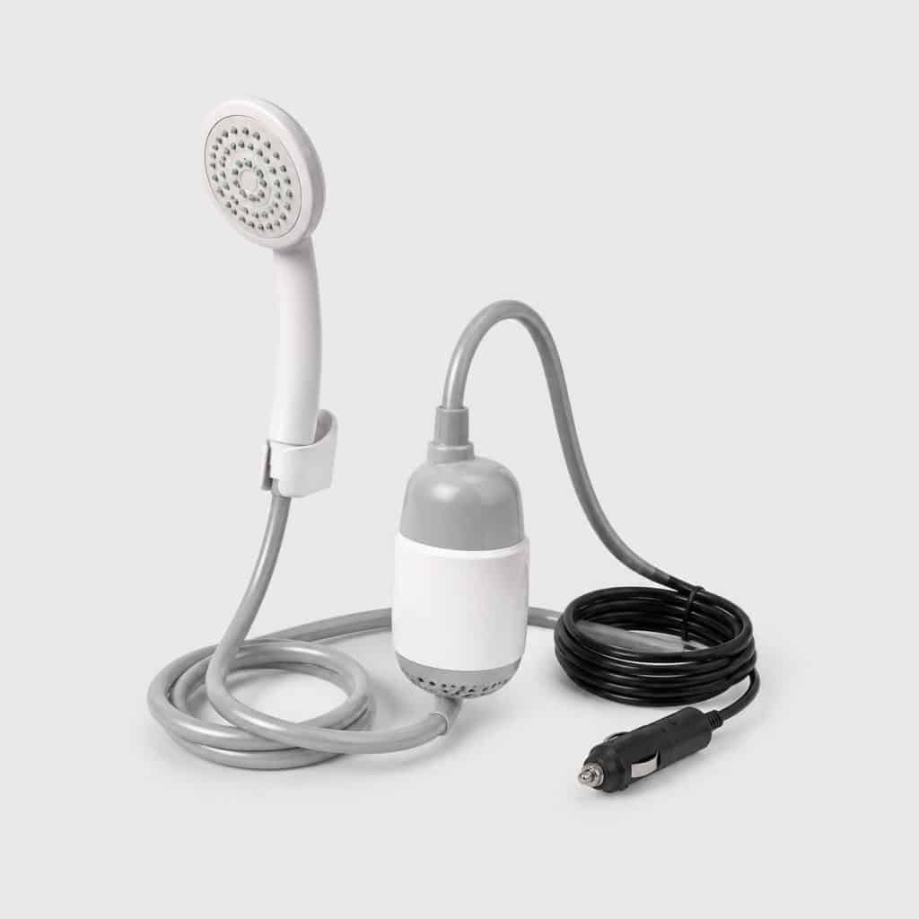 Pompe de douche portable avec câble de branchement 12V