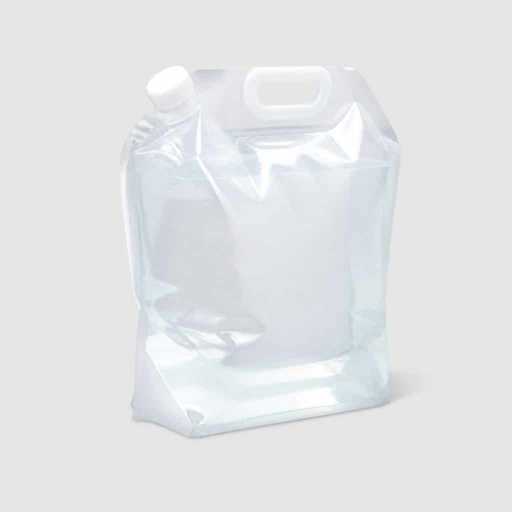 Jerrican à eau souple translucide de 10 litres