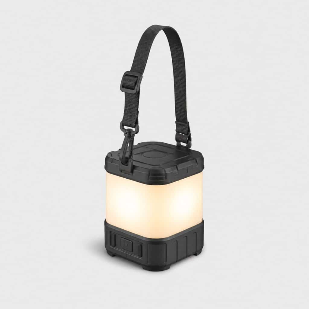Lampe de camping rechargeable USB avec sangle modulable