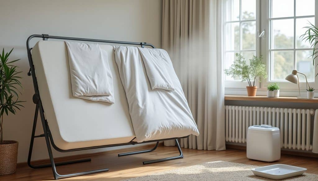 découvrez comment sécher rapidement un couchage rentré mouillé dans un appartement, éviter les mauvaises odeurs et prévenir l’apparition de moisissures.